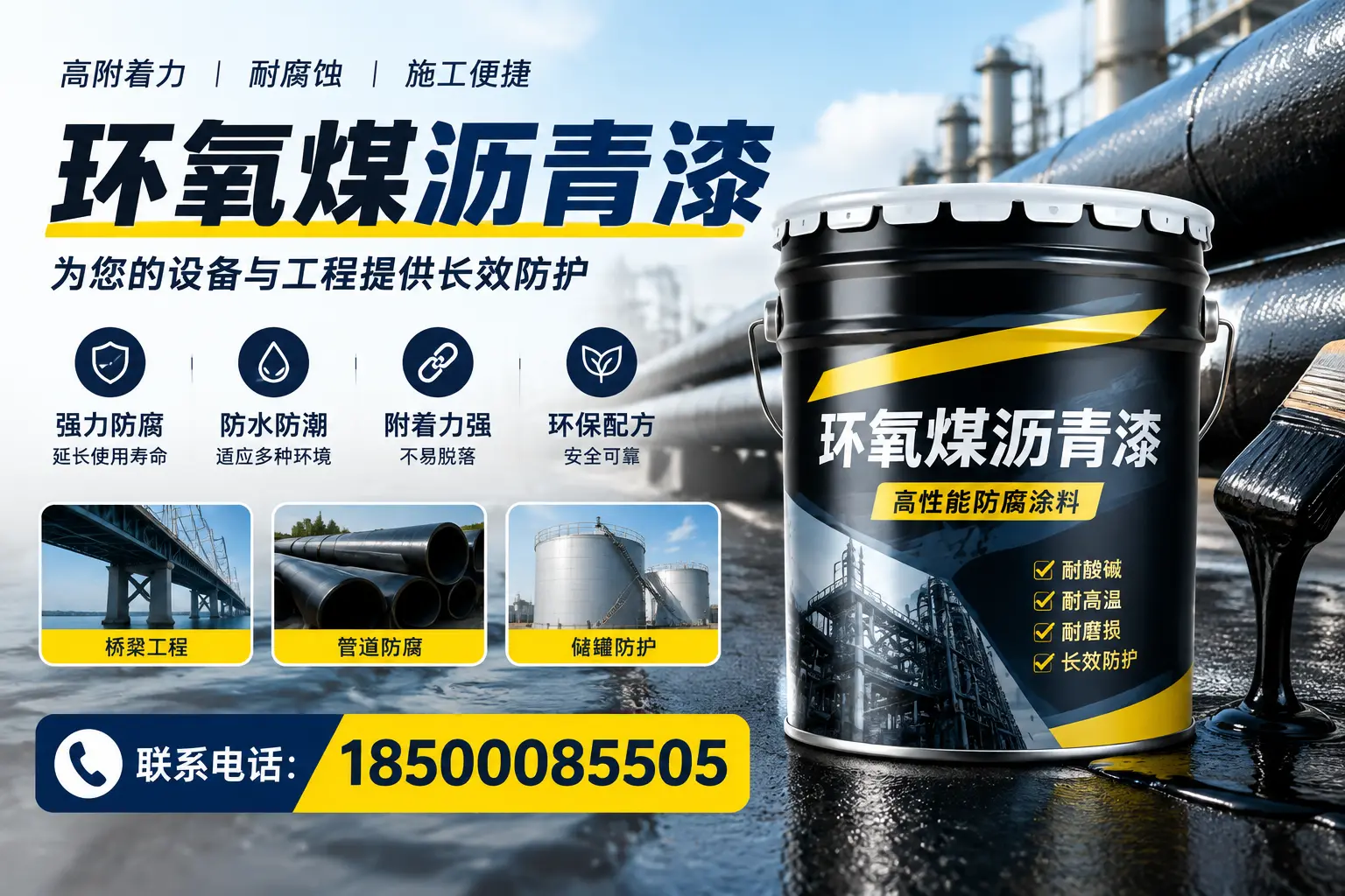 环氧煤沥青漆与其他涂料的对比分析,助力江门企业决策